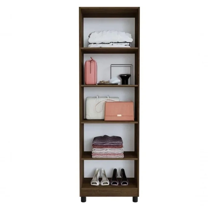 Armário Multiuso Roma Com 2 Portas C/ Chave E 4 Prateleiras - Alt.: 191cm Larg.: 60,4cm Prof.: 35cm. - 2