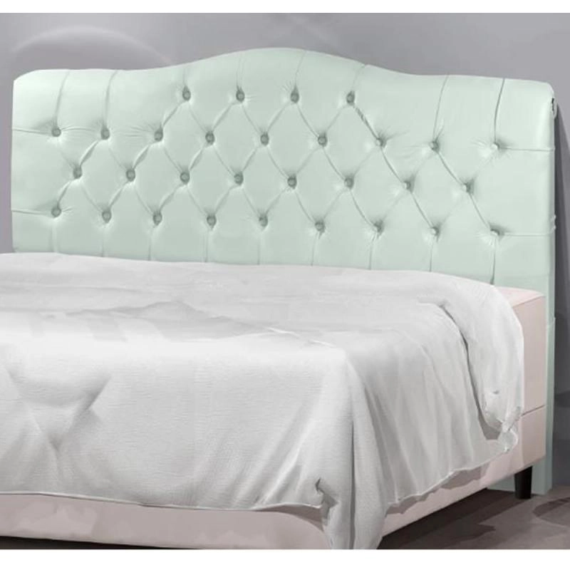 Cabeceira Box Casal Estofada Berlim C/ Botões Costurados - Alt.: 125cm - Larg.: 140cm - Prof.: 14cm.
