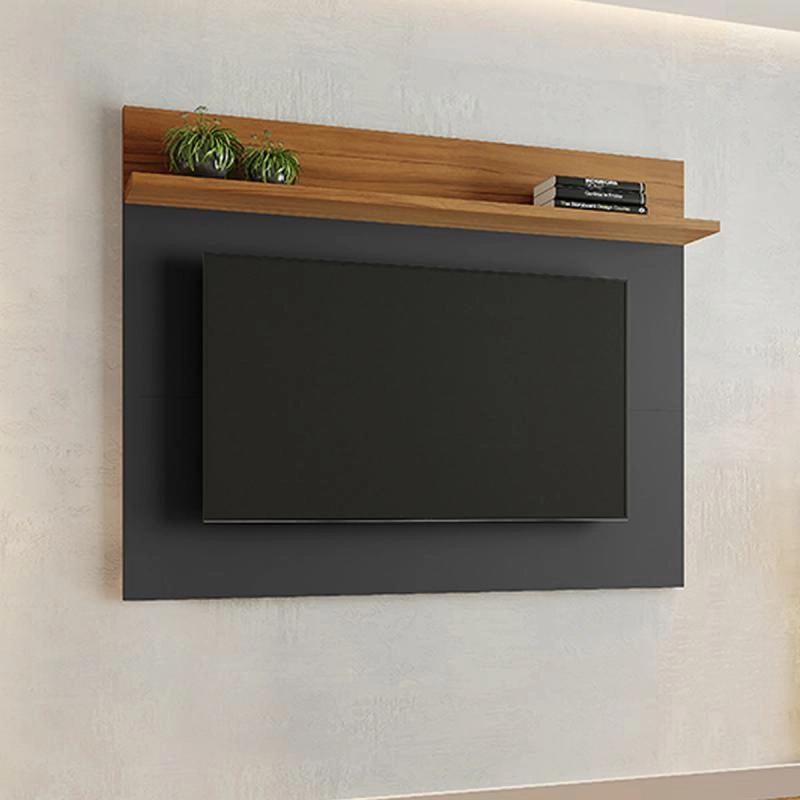 Painel Nt 1185 Para Tv De Até 50 Polegadas C/ 1 Prateleira Superior - Alt.: 106cm Larg.: 135cm Prof.: 20cm.