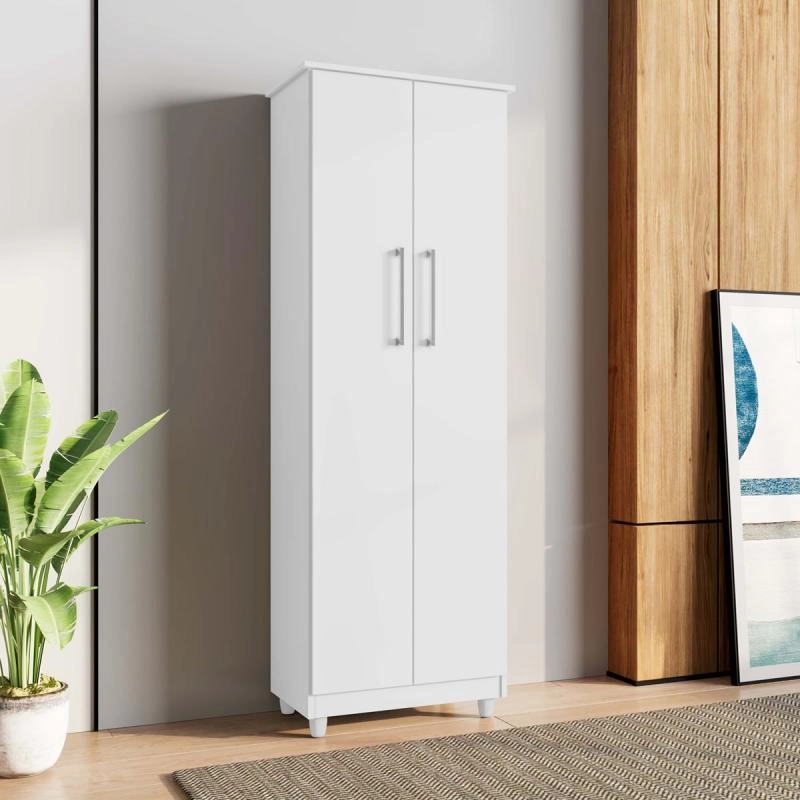Multiuso Nina 2 Portas 3 Prateleiras C/ 4 Pés Pvc - Alt.: 143cm Larg.: 53cm Prof.: 32,5cm. - 6