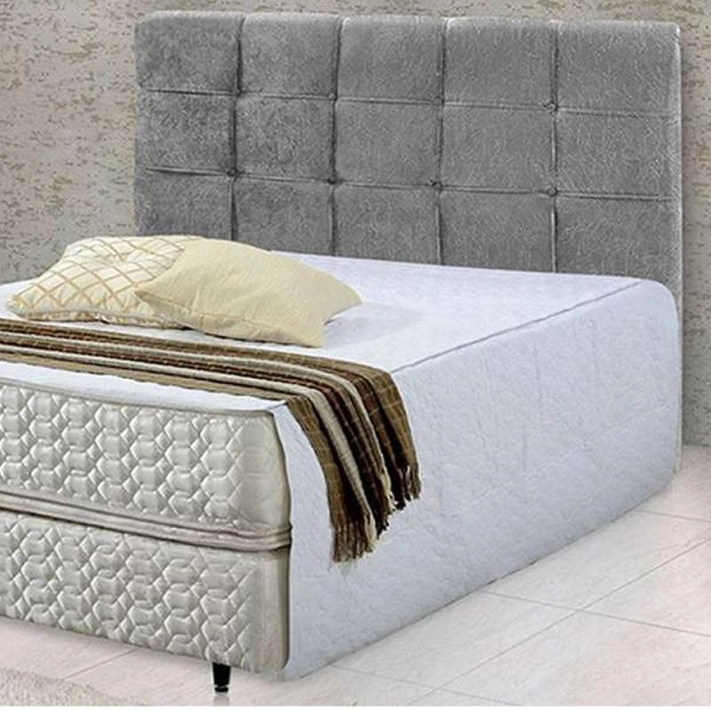 Cabeceira Box Solteira Estofada Hadassa - Alt.: 125cm - Larg.: 90 cm - Prof.: 8cm.