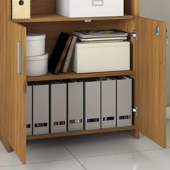 Armário Multiuso Para Escritório Com 2 Portas C/ Chave C/ 4 Prateleiras - Alt.: 178cm Larg.: 70cm Prof.: 32cm. - 2