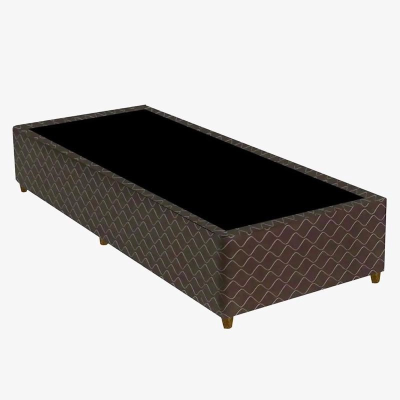 Base Solteiro C/ Pés de Madeira - Alt.: 39 Larg.: 88cm Prof.: 188cm 