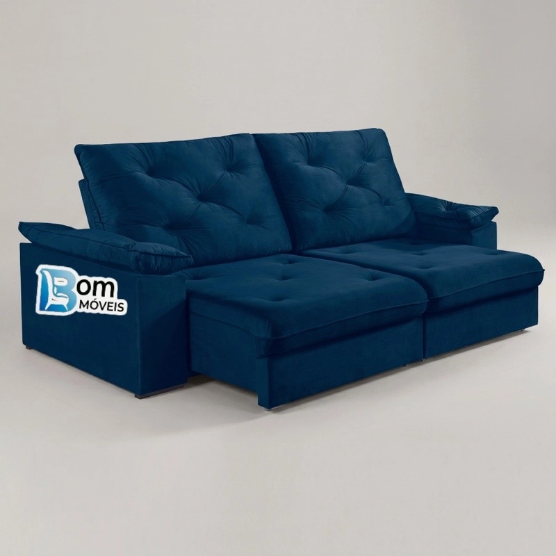 Sofá Retratil E Reclinável 2,30 Metros Venezuela Espuma D28 Soft C/ Pillow Top 