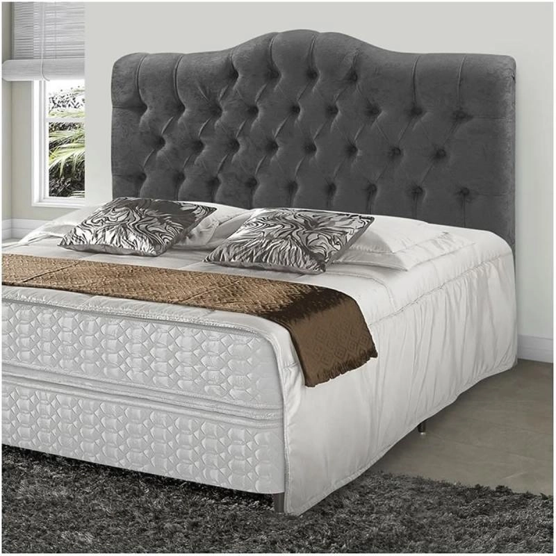 Cabeceira Box Casal Estofada Berlim C/ Botões Costurados - Alt.: 125cm - Larg.: 140cm - Prof.: 14cm. - 2