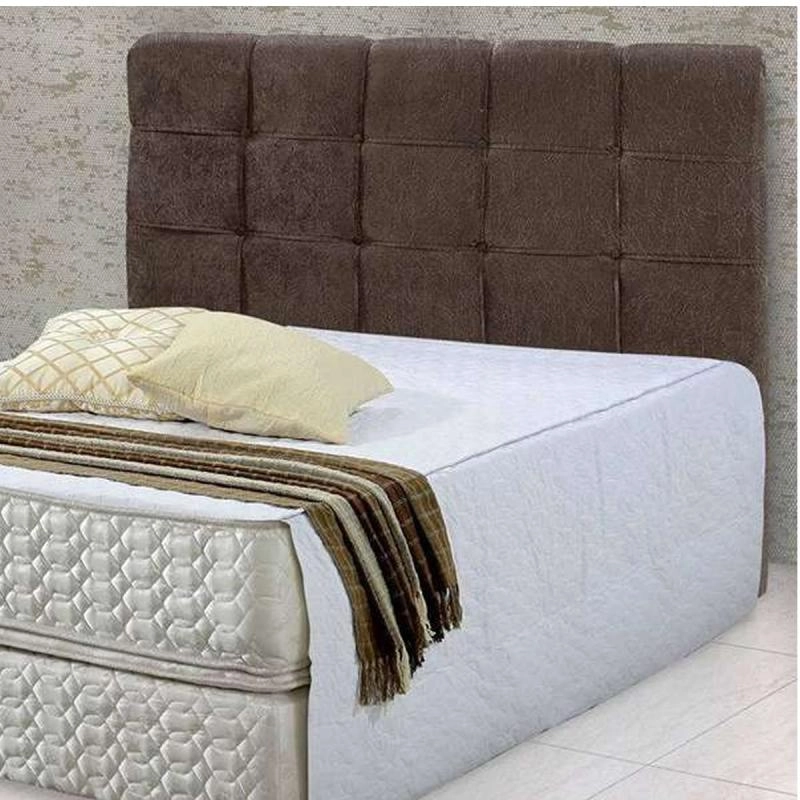 Cabeceira Box Casal Estofada Hadassa C/ Botões Costurados - Alt.: 125cm - Larg.: 140cm - Prof.: 8cm. - 3