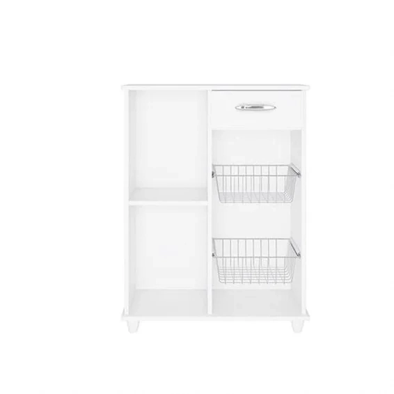 Fruteira Belize C/ Espaço Para Micro-ondas 1 Porta 1 Prateleira 1 Gaveta 2 Cestas 4 Pés - Alt.: 89cm Larg.: 68cm Prof.: 38cm. - 5