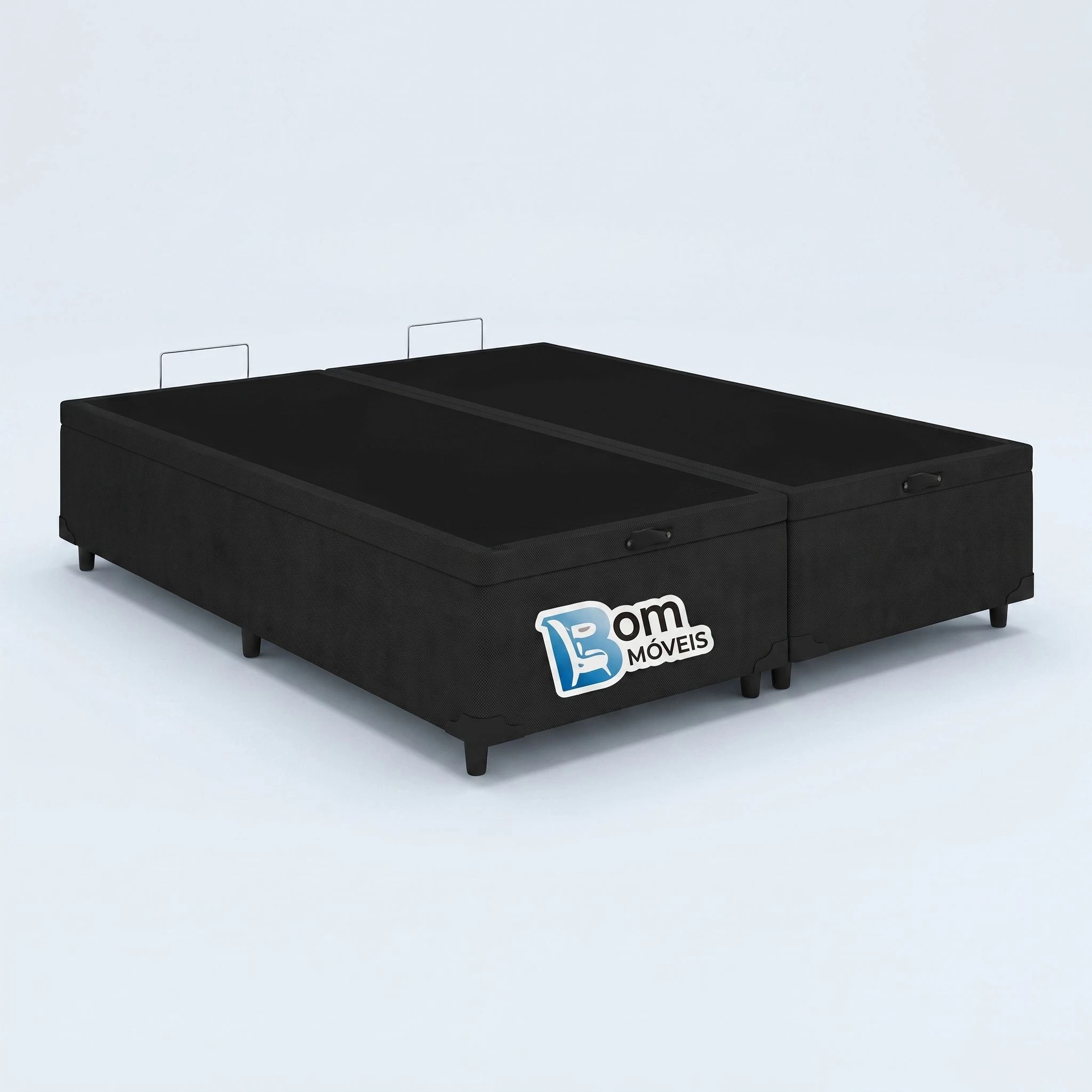 Base Box Casal Bipartido Alto Nível - Larg.: 138cm - Prof.:188cm  - 2