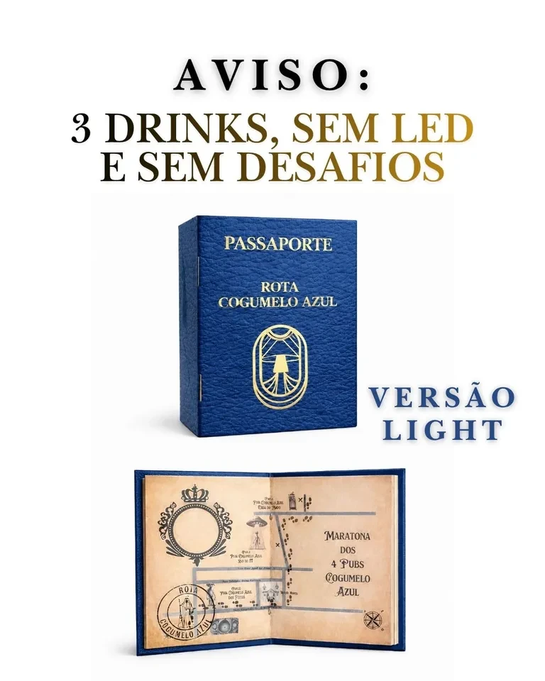 Passaporte Light Cogumelo Azul AGOSTO - 2