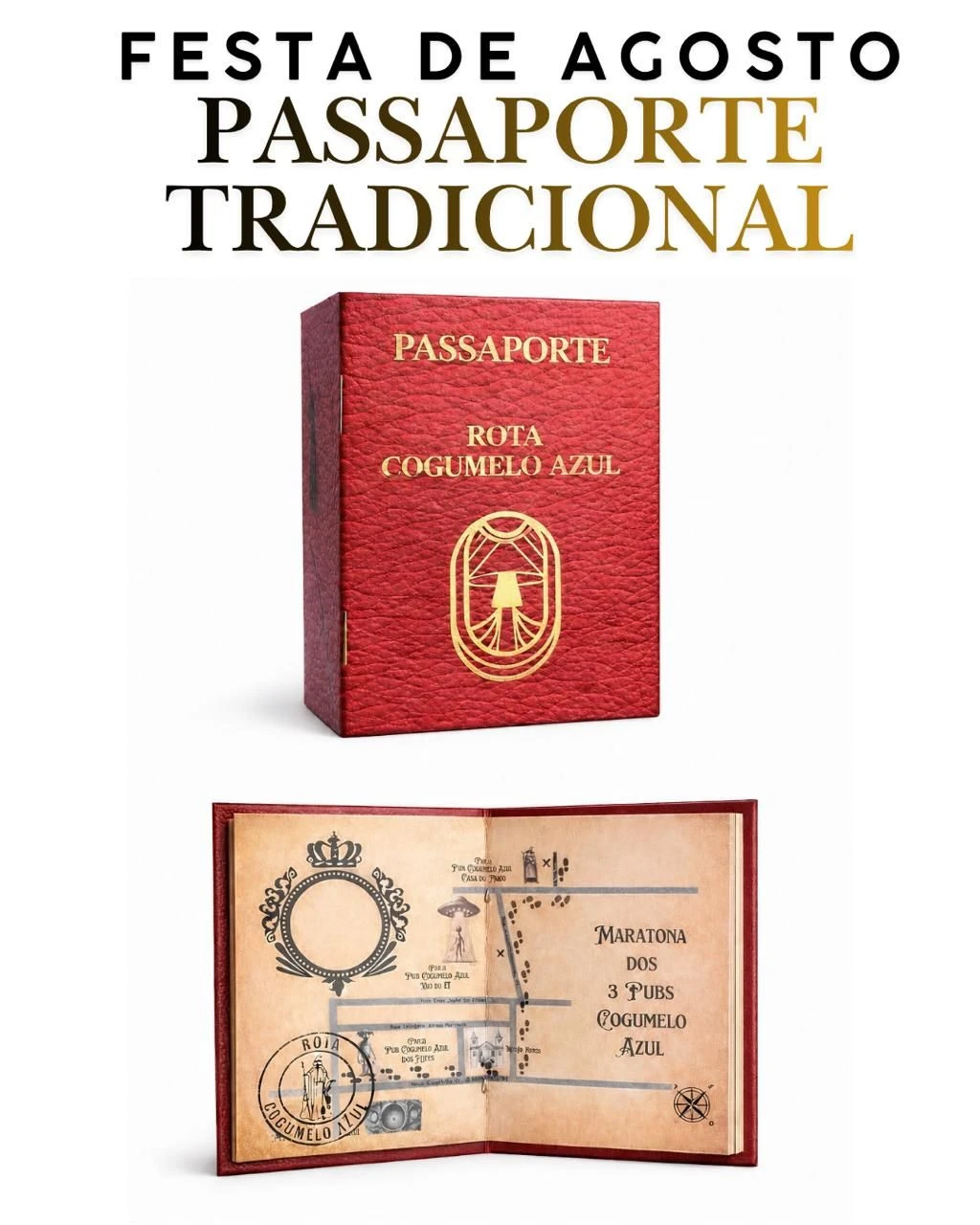 ÙLTIMO LOTE ANTECIPADO Passaporte Tradicional Cogumelo Azul FESTA DE AGOSTO 21/08 a 23/08 - 1
