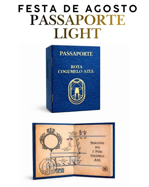 ÚLTIMO LOTE ANTECIPADO Passaporte Light Cogumelo Azul FESTA DE AGOSTO 21/08 a 23/08