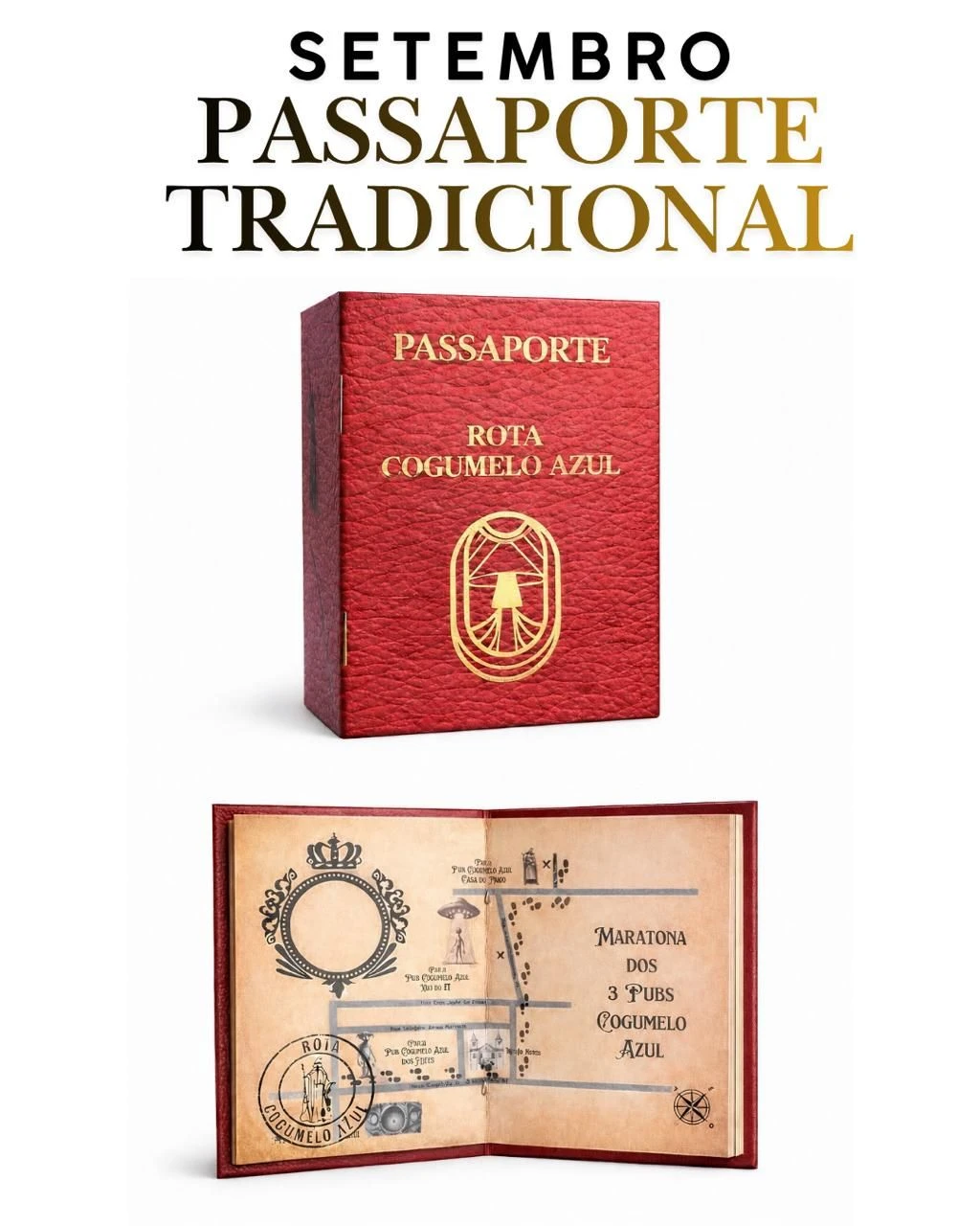 Passaporte Tradicional Cogumelo Azul SETEMBRO - 1