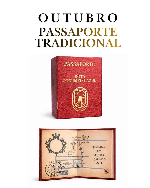 Passaporte Tradicional Cogumelo Azul OUTUBRO