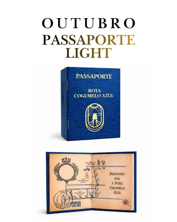 Passaporte Light Cogumelo Azul OUTUBRO