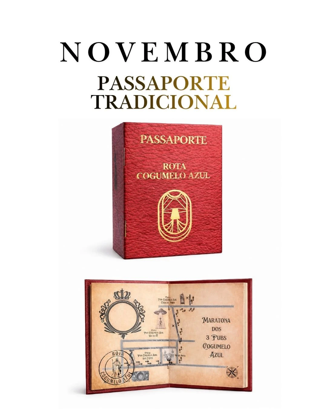 Passaporte Tradicional Cogumelo Azul NOVEMBRO - 1