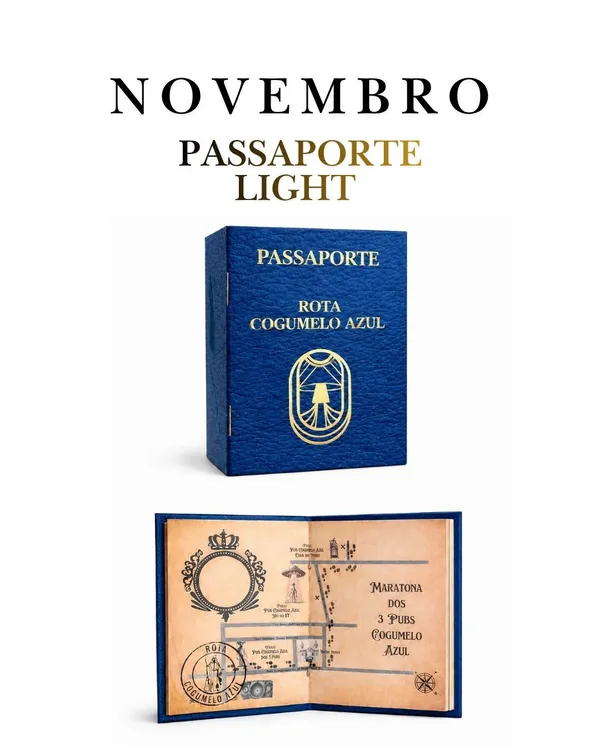 Passaporte Light Cogumelo Azul NOVEMBRO
