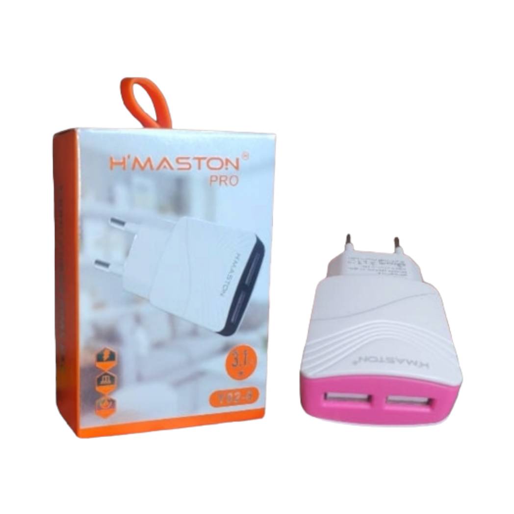 Carregador Universal com 2 Entradas USB 3.1A H'Maston/Relog's - Y02-8 - 3