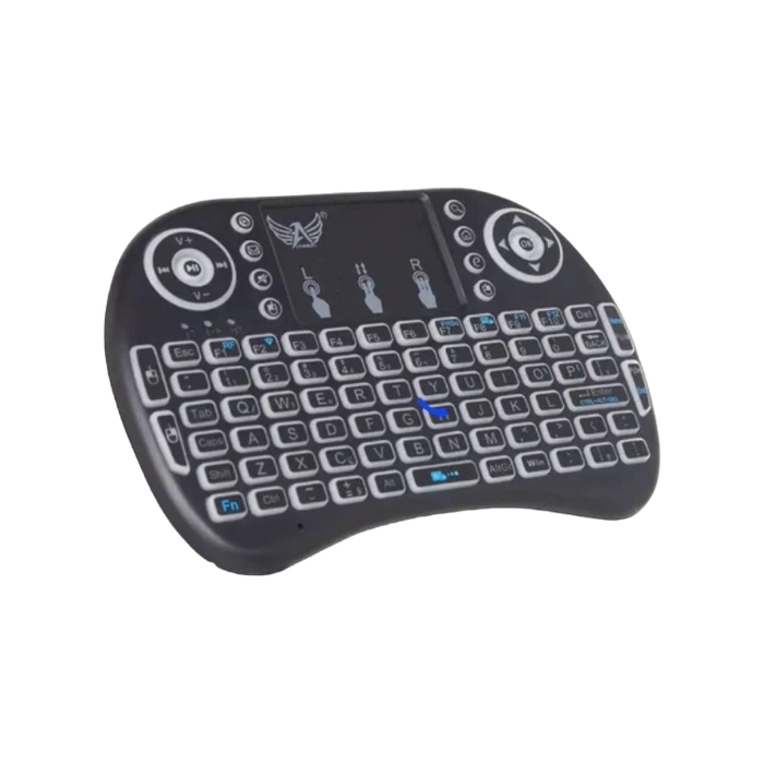 Mini Teclado QWERT com Touchpad sem fio