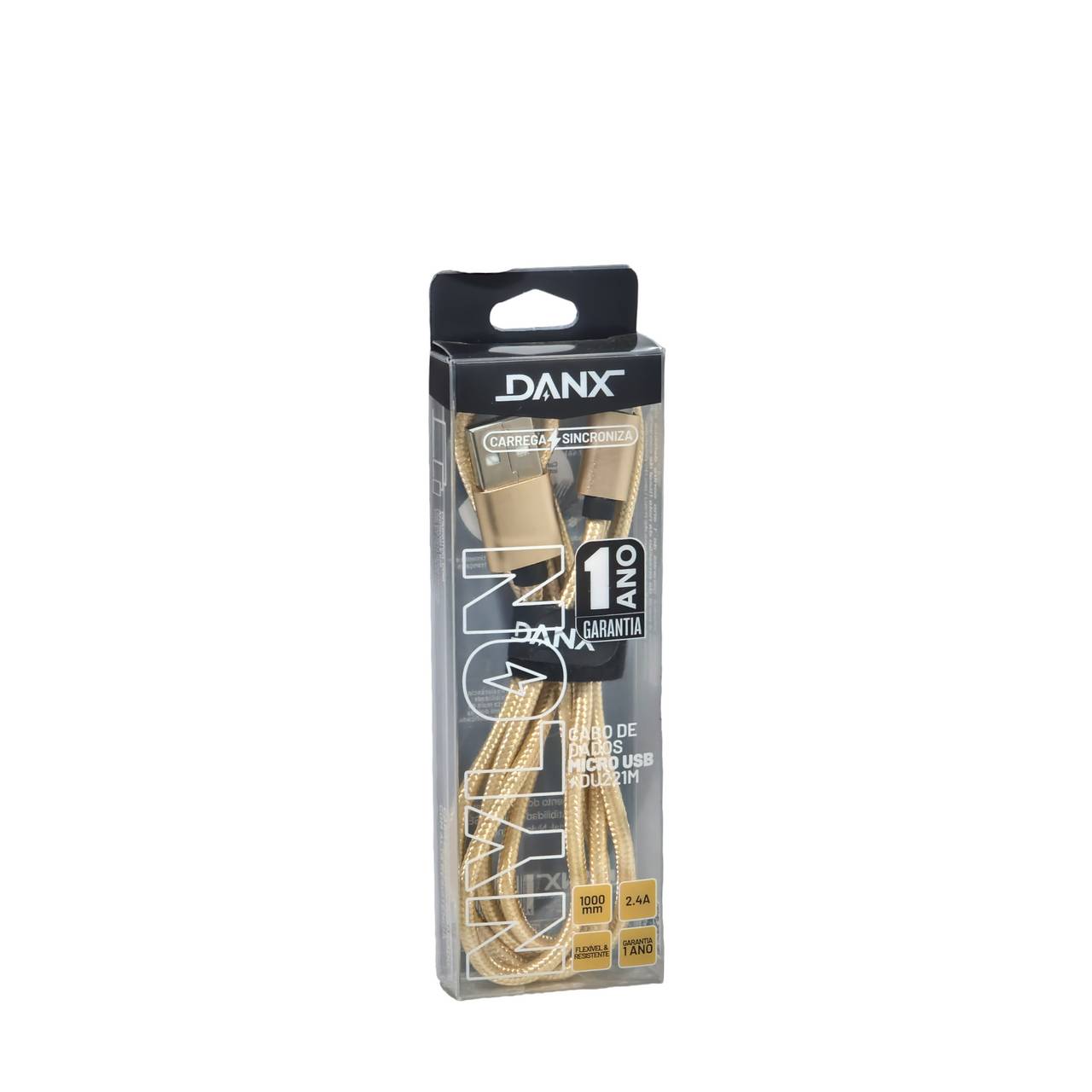 Cabo USB Micro V8 2.4A 1M Danx - DU221M