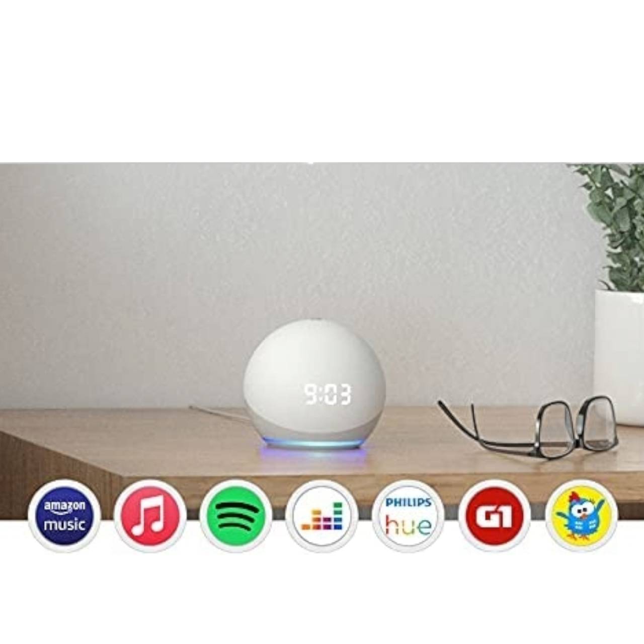 Echo Dot (4ª geração): Smart Speaker com Relógio e Alexa - 3