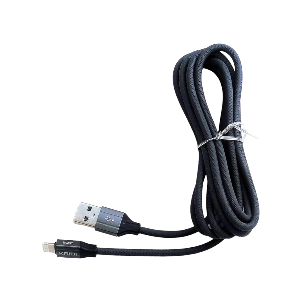 Cabo USB Reforçado IOS - 2M - Kaidi - KD-336A - 3