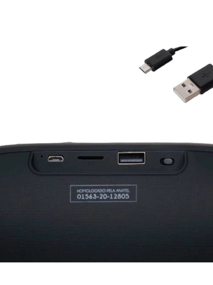 Caixa de Som Bluetooth Portátil Preto - CP2706 - HAYOM - 4