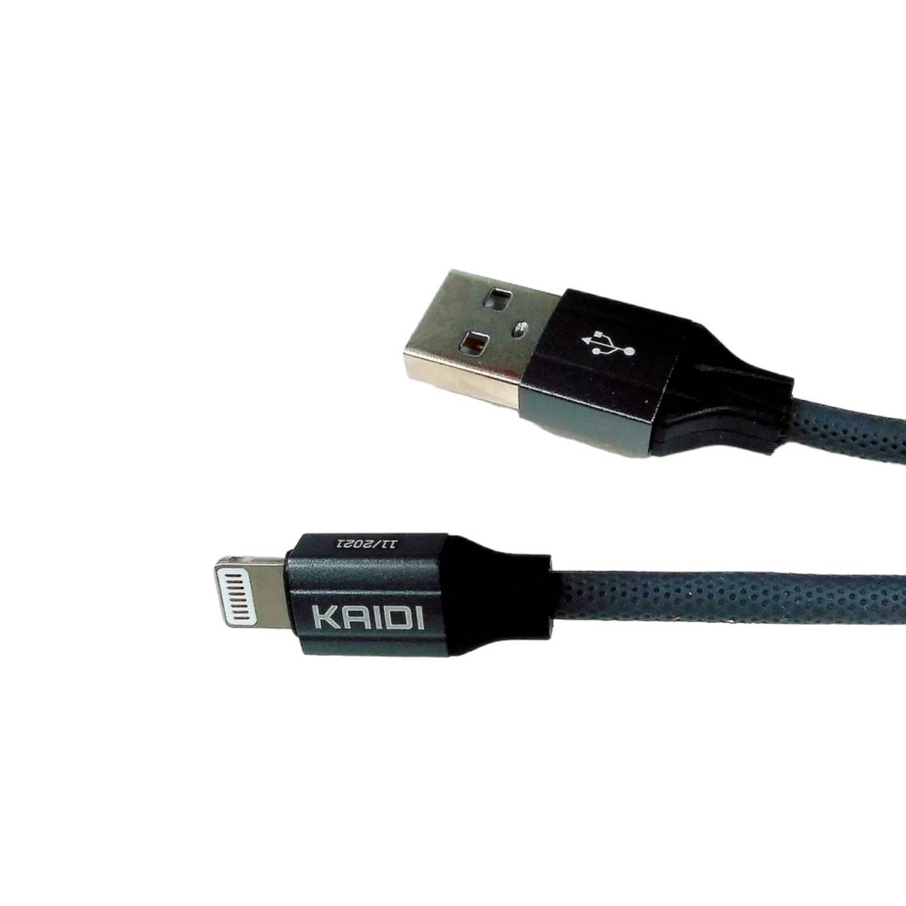 Cabo USB Reforçado IOS - 2M - Kaidi - KD-336A - 2