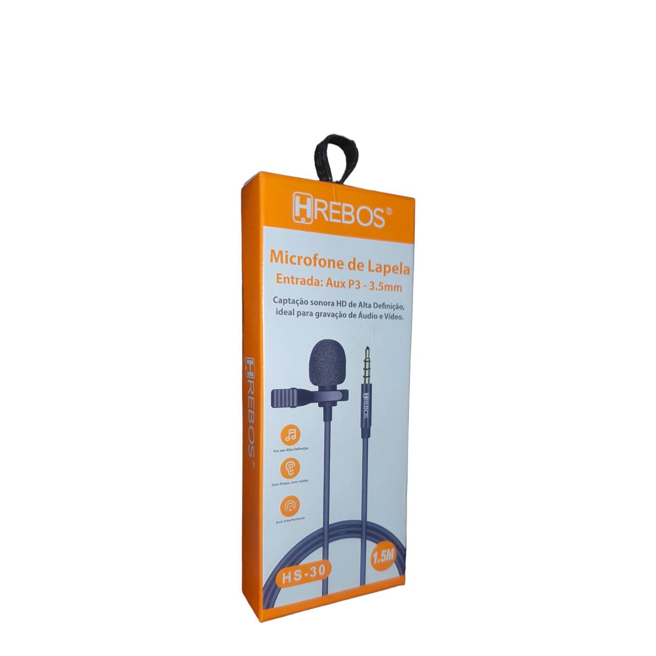 Microfone Lapela P3 - HREBOS HS-30 - 2