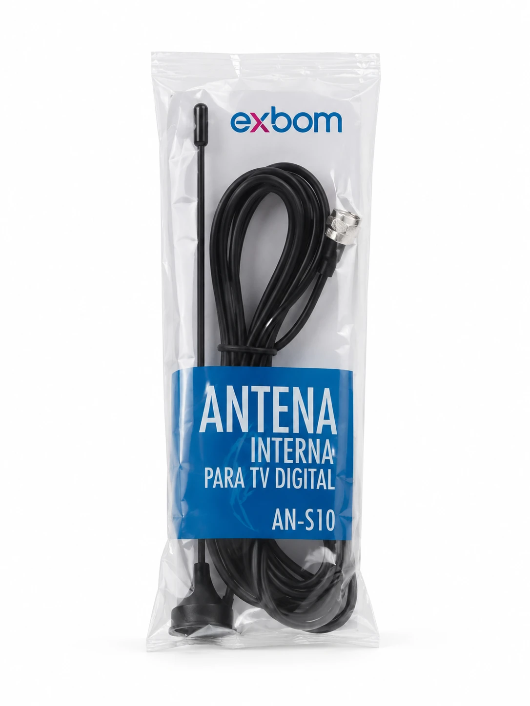 Antena Interna TV Digital HDTV - AN-S10 - Exbom - 2