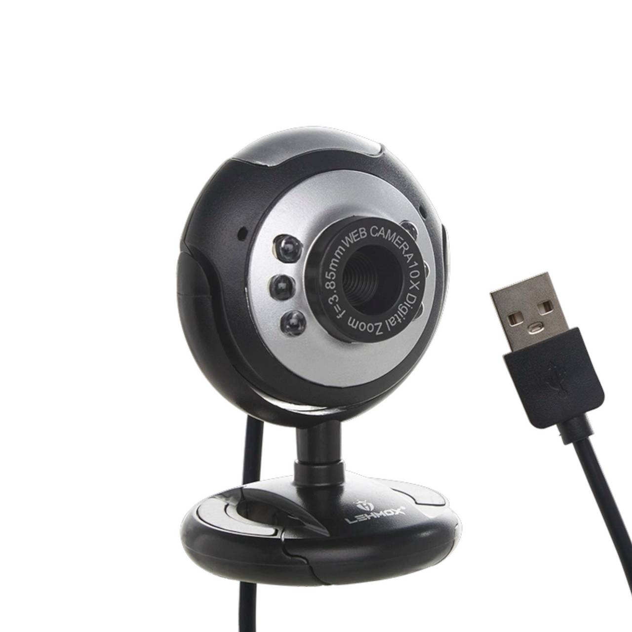 Webcam com Microfone - Lehmox - LED - LEY-53 - 2