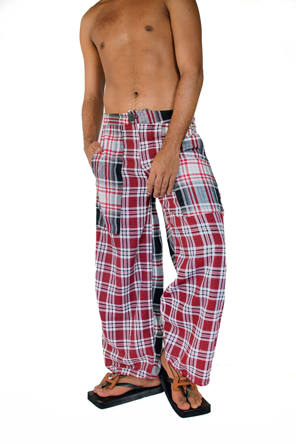 Calça xadrez - 1