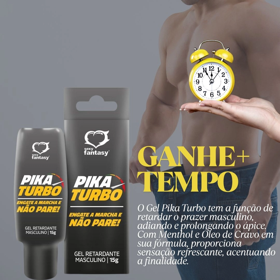 PIKA TURBO GEL RETARDANTE MASCULINO 15G - 2