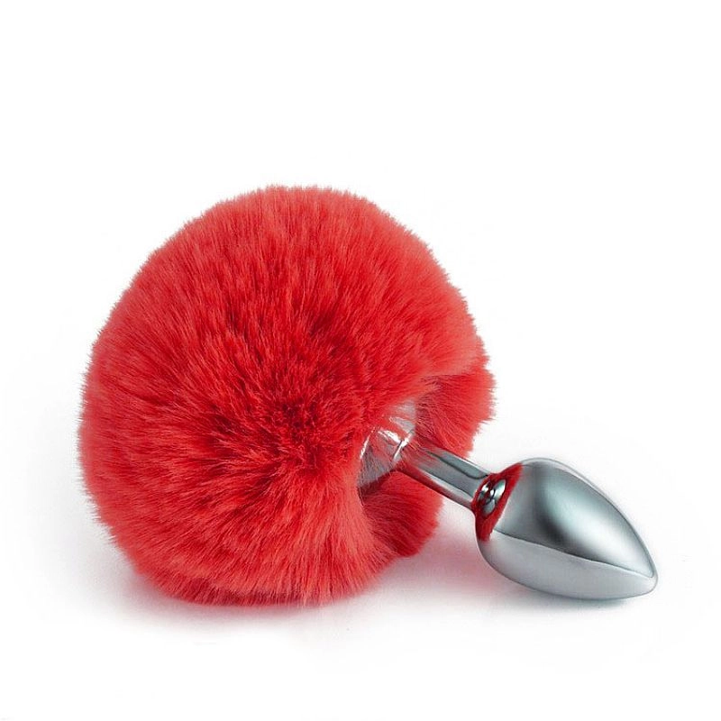 Kit - Rabo de Coelho com Tiara de Orelhas - Grampos para os seios em Metal e Gargantilha - 3