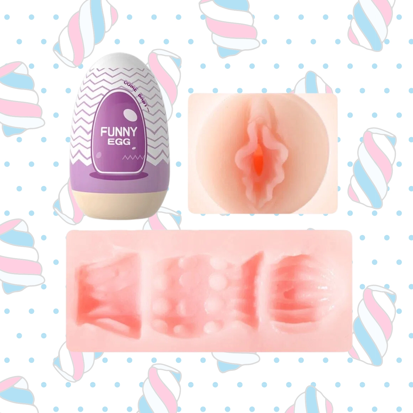 FUNNY EGG MASTURBADOR MASCULINO - 4