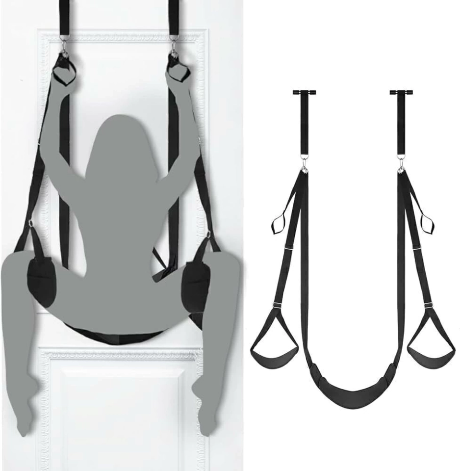 Balanço sexual de porta com assento, brinquedos sexuais adultos bondage love slings para casais adultos