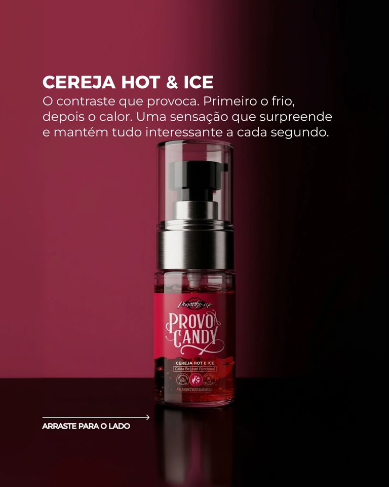 PROVO CANDY CALDA BEIJÁVEL CEREJA HOT  ICE 30G PROVOKE-ME - 3
