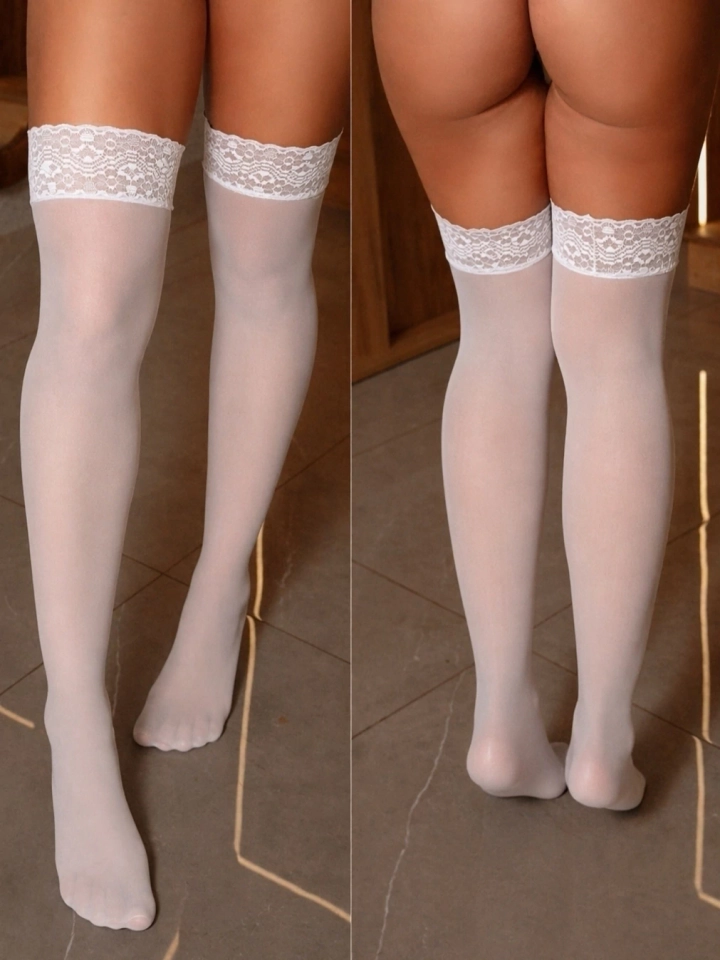 MEIA FINA 7/8 RENDA - 4