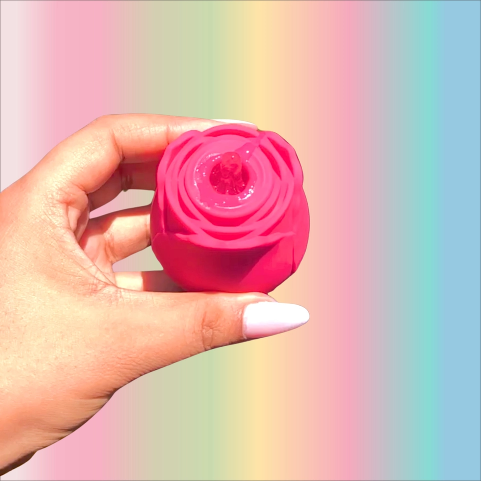  Rosa Estimuladora de Clitóris com Pulsação 