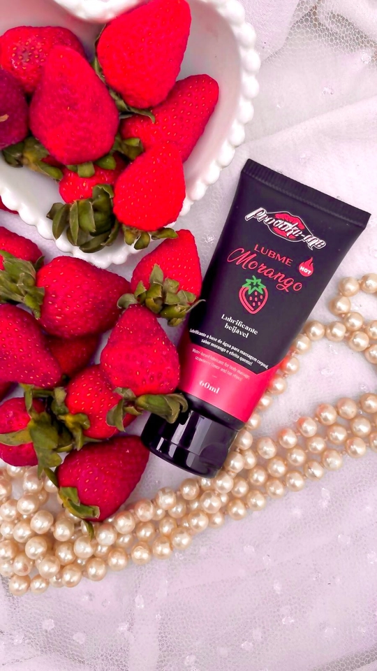 LUBME LUBRIFICANTE MORANGO HOT BEIJÁVEL 60ML PROVOKE-ME