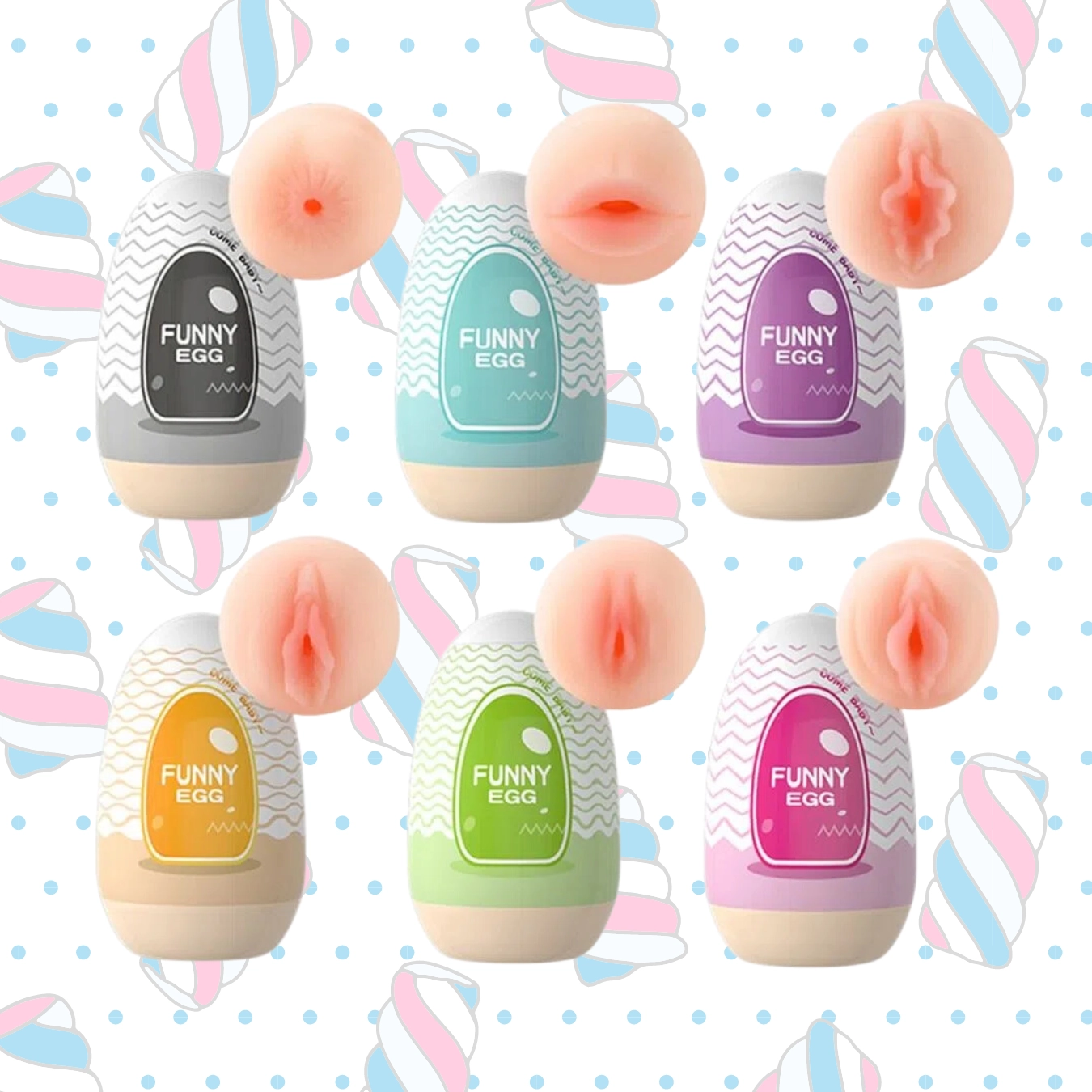 FUNNY EGG MASTURBADOR MASCULINO