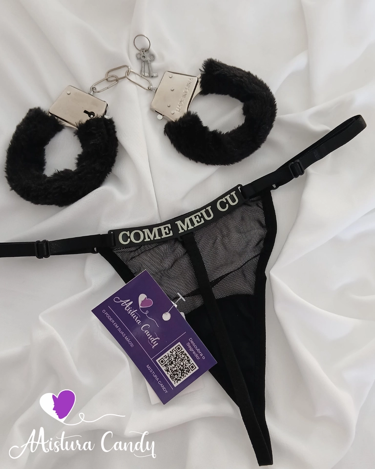 Kit calcinha + algemas