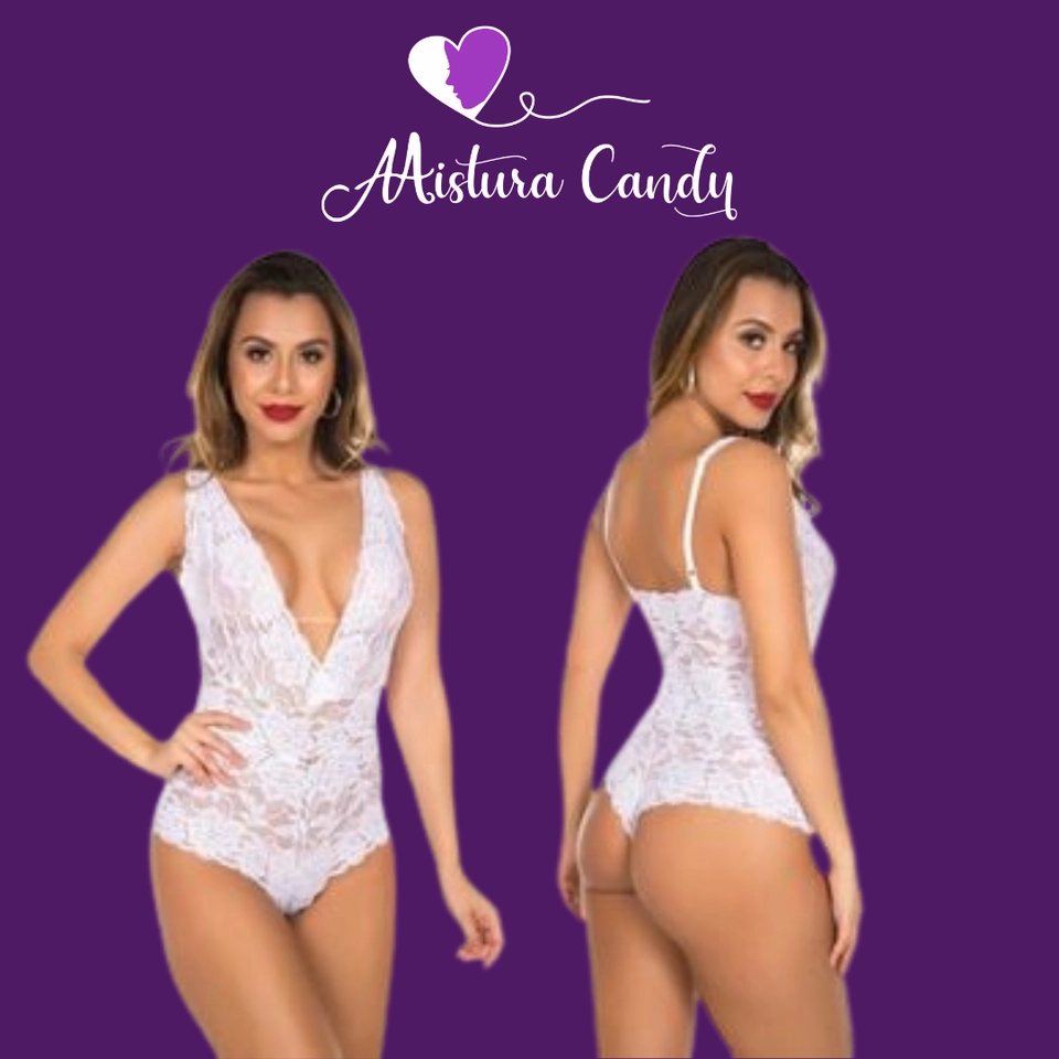  Body Branco Renda  - 1