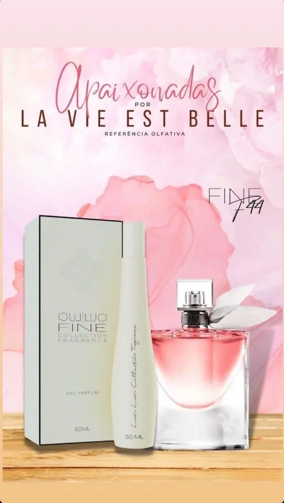 PERFUME FEMININO F44 LA VIE EST BELLE 