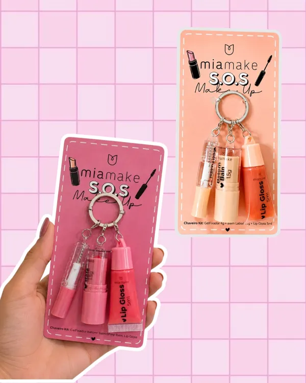 Chaveiro S.O.S makeup - Mia Make 