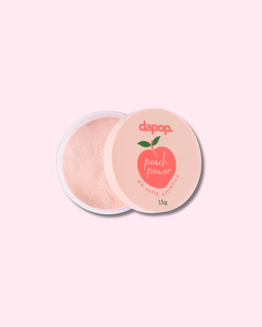 PÓ SOLTO ULTRAFINO PEACH POWER PÊSSEGO - DAPOP - 1
