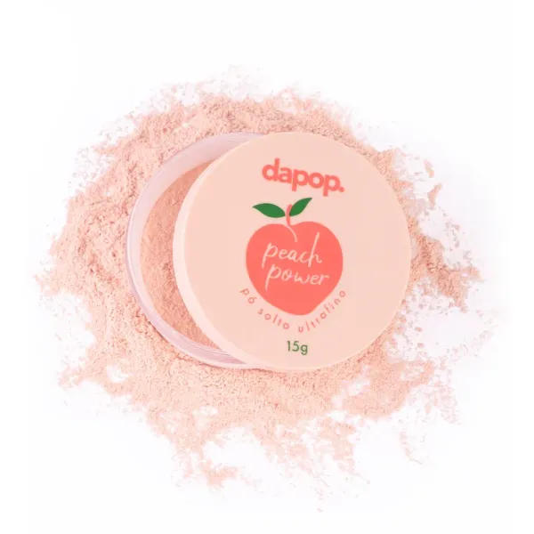 PÓ SOLTO ULTRAFINO PEACH POWER PÊSSEGO - DAPOP - imagem 2