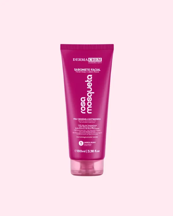 Sabonete facial rosa mosqueta - dermachem 