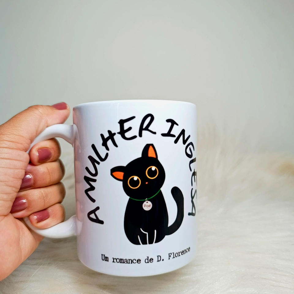  Caneca Porcelana Branca 350 ml – A Mulher Inglesa - 2