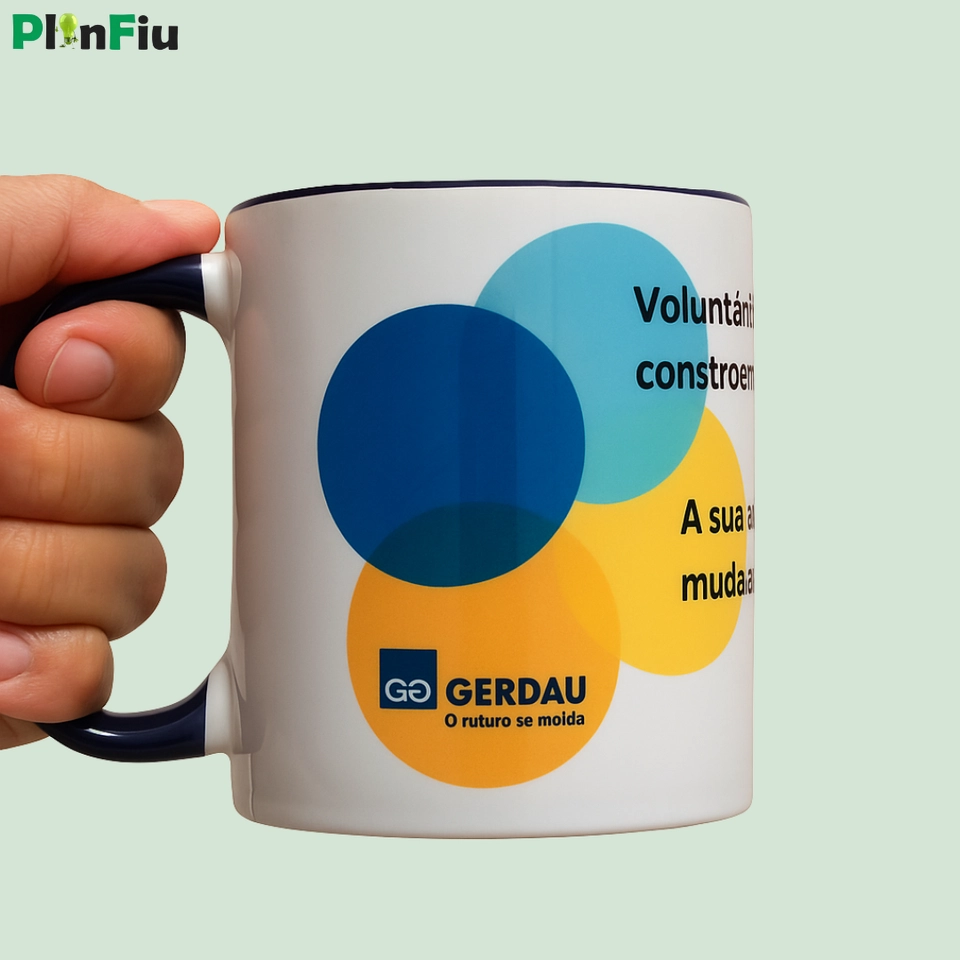 Caneca Personalizada com alça e interior Preto - 2