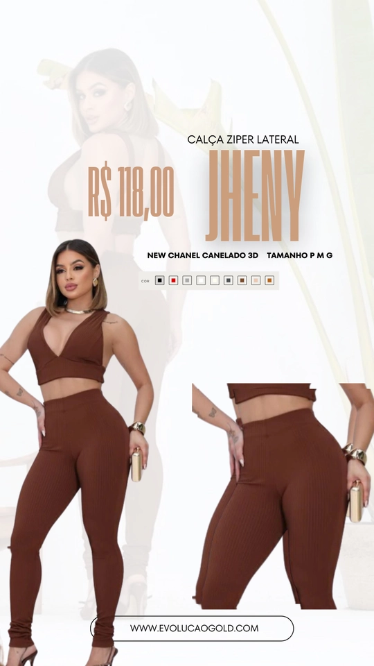 Calça Zíper Lateral Jheny
